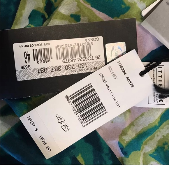 JUST CAVALLI Silk Maxi Skirt Purple Green Floral - Picture 3 of 7